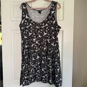 Hot Topic Dia De Los Muertos Day of the Dead calavera sugar skull dress xl